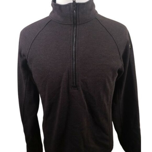 Spyder Sweatshirt Mens Medium VECTRE Pullover Brown  1/2 Zip Long Sleeve Outdoor - Picture 1 of 14